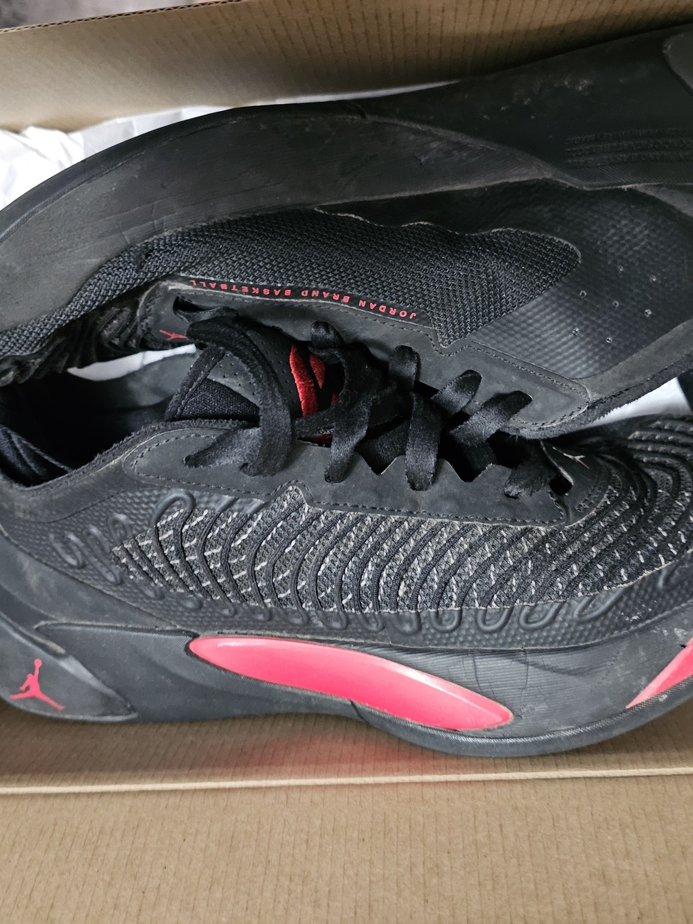 Nike Air Jordan Black & Red Basketball Sneakers